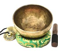Cuenco tibetano antiguo martillado a mano de 7 pulgadas para relajarse, baño de sonido, atención plena y bienestar, cuenco antiguo de yoga