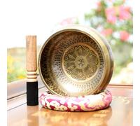 Cuenco Tibetano, Cuenco Budista De 6,6 Pulgadas Con Mazo Y Tapete De Madera, Alivia La Ansiedad Y Ayuda a Las Personas Que Sufren De Insomnio a Aumentar La Energía Positiva