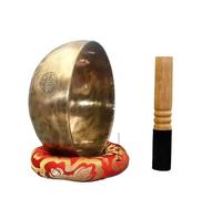 Cuenco Tibetano Cuencos de Luna Llena, Cantores Hechos a Mano, Instrumentos Percusión for la Sanación Sonora Budista, for Meditación Atención Plena(Diameter 14CM)