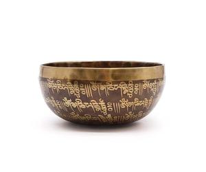 Cuenco Tibetano Curativo Grabado - 16cm - Mantra