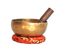 Cuenco tibetano de 19 cm con corona B Chakra Old Bin, cuencos de meditación, cuenco de canto batido a mano, cuenco hecho a mano de Nepal, cuencos de canto.