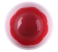 Cuenco tibetano de cristal, 21 x 3 cm, 6 colores, diseño floral colorido, cuenco tibetano de cuarzo mate para meditación curativa del sonido (Nota C roja)