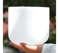 Cuenco tibetano de cristal, B Note Cuenco tibetano de cristal cuarzo blanco 6 a 14 pulgadas con mazo y junta tórica(14 inches)