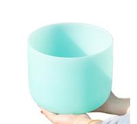 Cuenco tibetano de cristal Cuenco de cristal 10/12 pulgadas, Cuencos Canto cuarzo verde, meditación Yoga, curación sonido(12C Root Chakra)