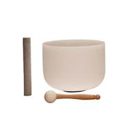 Cuenco tibetano de cristal, Cuenco de cristal cuarzo for cantar, instrumento curación sonido for meditación Yoga 8 pulgadas(8 inch E Note)