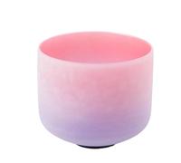 Cuenco tibetano de cristal Cuencos Cantores de cristal cuarzo púrpura rosa crisol(10-inch)