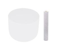 Cuenco tibetano de cristal esmerilado de 8 pulgadas para chakra del corazón para la paz, curación y atención plena, yoga, meditación, 153 mm