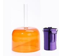 Cuenco Tibetano De Cuarzo Transparente Con Mango De Color De 6 Pulgadas, Con Mazo Y Bolsa De Viaje, For Aliviar El Estrés, Terapia De Sonido Budista.(B4 tone,440hz)