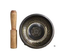 Cuenco tibetano for cantar, cuenco budista, cuenco for cantar música y meditación de Buda de latón hecho a mano de 8cm, cuenco for oración del Tíbet