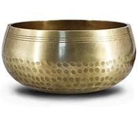 Cuenco tibetano for cantar, for yoga y meditación for aliviar el estrés, hecho a mano/15 (Color : Brass, Size : 9.5x5.5cm)