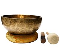 Cuenco tibetano grande para curación de sonido, para terapia de spa, mejor vibración, 20 cm, meditación, yoga, hecho a mano