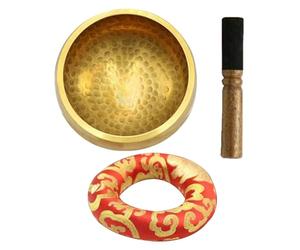 Cuenco tibetano hecho a mano | Meditation Sound Bowl with Cushion Mallet | Healing Handmade Sound Bowls | Perfect for Yoga, Chakra Balancing, Mindfulness and Stress Relief