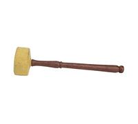 Cuenco Tibetano Hecho a Mano nepalí, Mazo, Martillo Corto, 28 * 7CM, Diseños Aleatorios, Accesorio para Meditación y Terapia de Sonido (loto de diez pétalos amarillo)