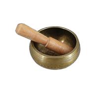 Cuenco tibetano hecho a mano para meditación, yoga, relajación y sanación sonora.