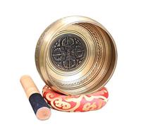 Cuenco tibetano hecho a mano Yoga meditación Songbo Buda sonido | Cuenco Limpieza de Oídos de Bronce Resonante, Cuenco Peace Of Mind(11cm)