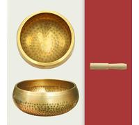 Cuenco tibetano hecho de materiales, complemento perfecto para las rutinas de bienestar (8 cm)
