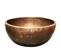 Cuenco Tibetano Juego de cuencos tibetanos gruesos hechos a mano, latón for meditación, grandes con sonido Buda for yoga(18cm)