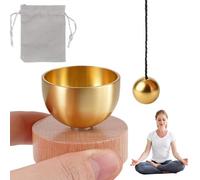 Cuenco Tibetano Pequeño 30mm, Cuencos Tibetanos con Mazo de Latón, Base y Bolsa de Tela, Auténtico Hecho a Mano, para Meditación, Alivio del Estrés, Sanación y Yoga, para Familiares, Amigos o Colegas