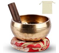Cuenco tibetano pequeño, juego de cuencos tibetanos, juego de cuencos tibetanos con mazo de madera y cojín para cuenco tibetano, 8 cm, para yoga, relajarse, autohipnosis, regalos únicos para mujeres y