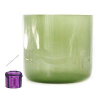 Cuenco Tibetano Verde Claro, For Curación Y Meditación Con Sonido, Oración, Reducción Del Estrés, Con Junta Tórica De Mazo Y Estuche De Transporte Gratis (Color : 6 Inch G Note, Size : 440HZ)