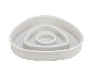 Cuenco triangular de plástico slow feed para gatos - Trixie - Capacidad: 350 ml