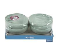 Cuenco verde agua 16cm modelo nara 800ml caja 6 unid.