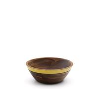 Cuenco Zairin amarillo en madera de acacia 100% FSC