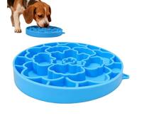Cuencos antiingozamiento para perros - De silicona de doble cara - Alfombrilla para gato con alimentación lenta y ventosas - Para cachorros, mascotas, aburrimiento, entrenamiento en jaula
