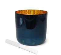 Cuencos cantores de cristal de cuarzo, Cuenco de cristal Alchemy 7 pulgadas, múltiples notas, anillo tórico acrílico(G Note)