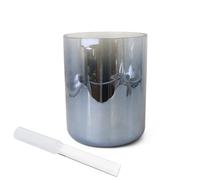 Cuencos cantores de cristal de cuarzo, Cuenco de cristal Alquimia negro 7 pulgadas, sonido Chakra, notas, junta tórica acrílica(A)