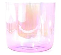 Cuencos cantores de cristal de cuarzo, Juego de 4 cuencos tibetanos de cristal de 15 cm, 99,9% de cristal de cuarzo, 432 Hz, notas A, B y G(A Note)