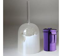 Cuencos Cantores De Cristal De Luz Cósmica De 15 Cm For Aliviar El Estrés, Terapia De Sonido Budista, Con Mazo Y Bolsa De Viaje.(A4 tone,440hz)