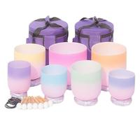 Cuencos Cantores de Cristal, Set, 6-12 Inch 7 PCS, For Meditation Sound Healing Yoga, With Carrying Case, Rubber Mallet, Stick(440Hz)