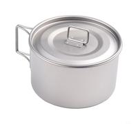 Cuencos con mango plegable, gran opción para preparar comidas en tu próxima aventura al aire libre (cuenco de 600 ml con tapa)