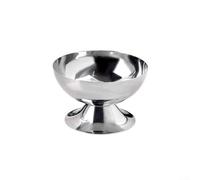 Cuencos de acero inoxidable galvanizado para helados y postres con base ancha para mayor estabilidad, fáciles de limpiar y almacenar, adecuados para fiestas y eventos (A)