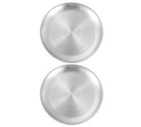 Cuencos de acero inoxidable para gatos, 2 piezas de platos anchos aptos para gatos, cuencos planos y anchos para gatos, gatitos y cachorros