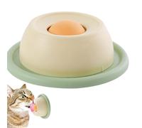Cuencos de alimentación Lenta para Gatos, Lento Giratorio Interactivo, Divertido Cuenco de Comida antivómitos, Rompecabezas para Gatos, Juguete para Mascotas