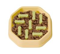 Cuencos de alimentación lenta para perros, cuenco antiasfixia, plato de alimentación interactivo con patrón en espiral y base antideslizante, promueve hábitos alimenticios saludables para perros