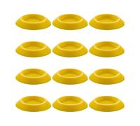 Cuencos de alimentación para cucarachas - Juego de Platos de alimentación pequeños de ABS | 12 Mini bandejas Antideslizantes de Alimentos para invertebrados | Práctico Accesorio de terrario para