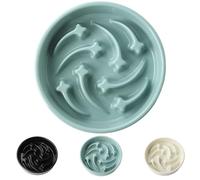 Cuencos de cerámica de alimentación lenta para perros de raza pequeña, cuenco de alimentación lenta para perros, cuenco antiengulación para cachorros, reduce la asfixia, diseño de laberinto de