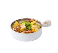 Cuencos de cerámica para sopa de cebolla francesa con asas, 23 onzas, juego de 3, aptos para lavavajillas y microondas para sopas, cereales y ensaladas
