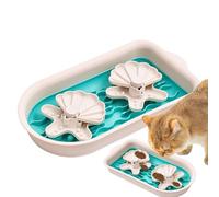 Cuencos de Comida para Perros, Cuenco para Gatos de alimentación Lenta,Comedero Lento para Gatos con Doble Cuenco | Tazón de Comida para Perros Laberinto de alimentación Lenta antiasfixia para Gatos,