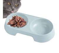Cuencos de comida para perros,Macaron Doble Gato Alto | Juego de cuencos
