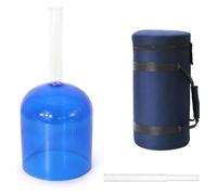 cuencos de cuarzo de color cantando, Cuenco tibetano de cristal transparente de 7 pulgadas, de mano, 432 Hz, con múltiples notas, con estuche y percutor.(A Note)