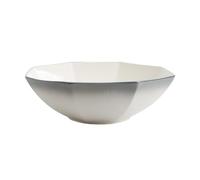 Cuencos de fruta Tazón de sopa de cerámica gris Tazón de fruta creativo Tazón de cocina poligonal Adecuado para ensalada, postre, leche, cereales Ensalada Platos de cena(M)