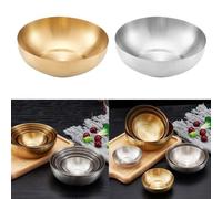 Cuencos de salsa y kimchi de acero inoxidable Platos de inmersión convenientes para restaurantes y vendedores móviles de alimentos (6)