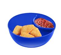 Cuencos De Servicio De Buceo - Plato De Galletas Con Chip Apilable, Bandeja De Cereales Disecados | Cuenco De Aperitivo Divisa Con Sección De Pan Y Divisor Integrado, Placa De Snack Multiusos P