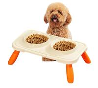 Cuencos elevados de Comida para Gatos, Elevado de Altura Ajustable para Gatos, Cuencos Antideslizantes para Gatos y Perros para Comer simultáneamente | Alimentador de Mascotas a Prueba de