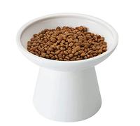 Cuencos elevados extra anchos para gatos, cuenco de cerámica para gatos de 6.2 pulgadas, sin plomo ni cadmio, buena altura para la alimentación de gatos