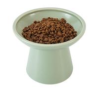 Cuencos elevados extra anchos para gatos, cuenco de cerámica para gatos de 6.2 pulgadas, sin plomo ni cadmio, buena altura para la alimentación de gatos